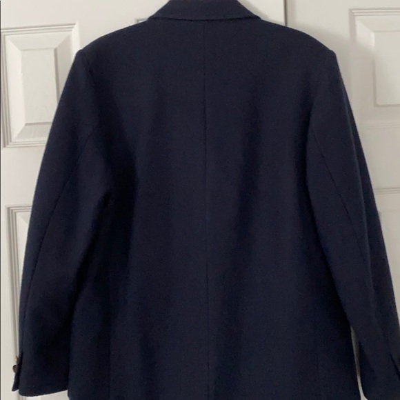 Boys Classic Navy Wool Blazer - Picture 7 of 16